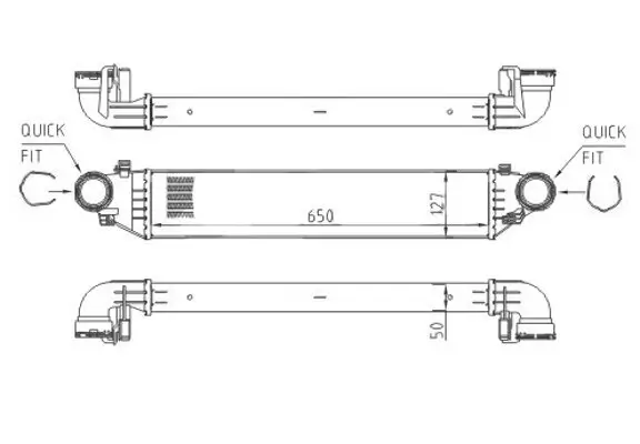 Ladeluftkühler HART 612 533