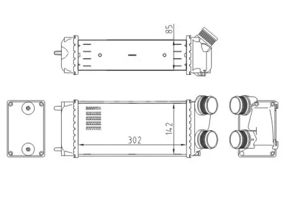 Ladeluftkühler HART 612 534