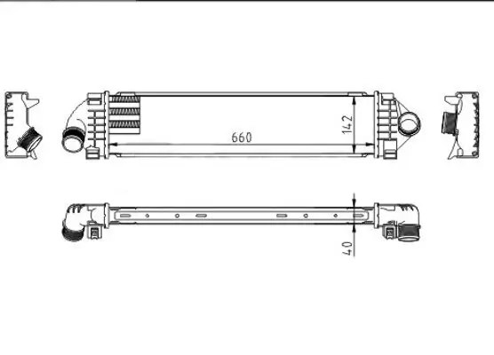 Ladeluftkühler HART 612 554