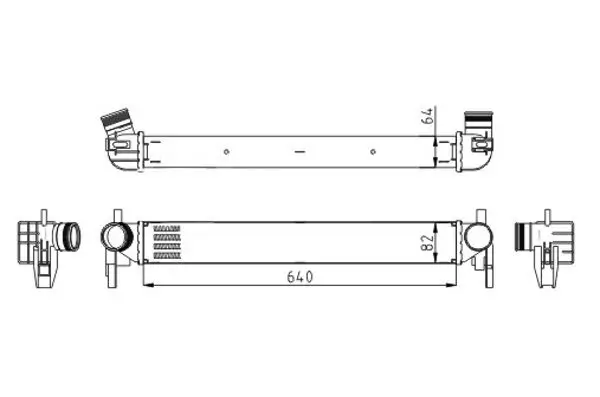 Ladeluftkühler HART 614 074