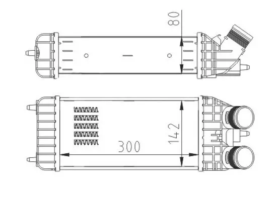 Ladeluftkühler HART 614 080