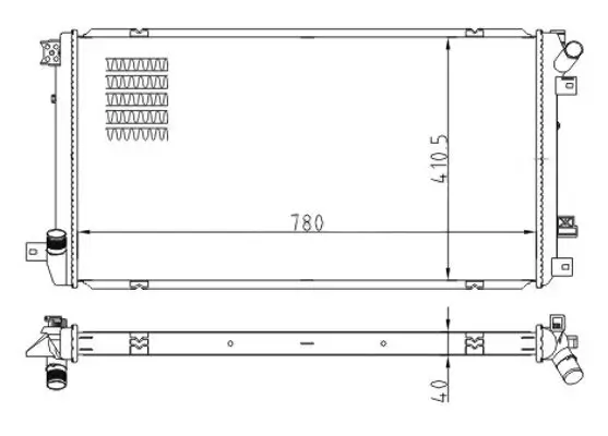 Kühler, Motorkühlung HART 616 612