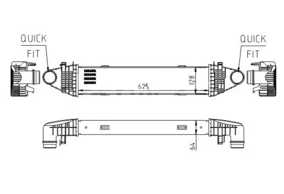 Ladeluftkühler HART 618 597