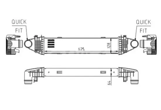 Ladeluftkühler HART 618 597 Bild Ladeluftkühler HART 618 597