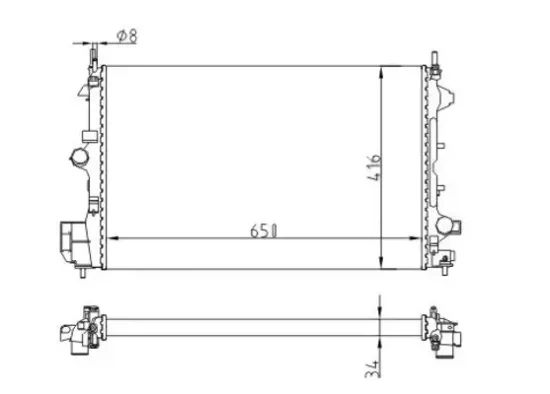 Kühler, Motorkühlung HART 620 237 Bild Kühler, Motorkühlung HART 620 237