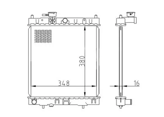 Kühler, Motorkühlung HART 620 250