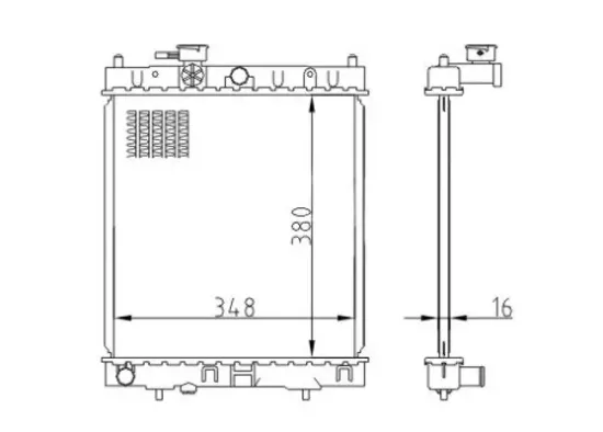 Kühler, Motorkühlung HART 620 250 Bild Kühler, Motorkühlung HART 620 250