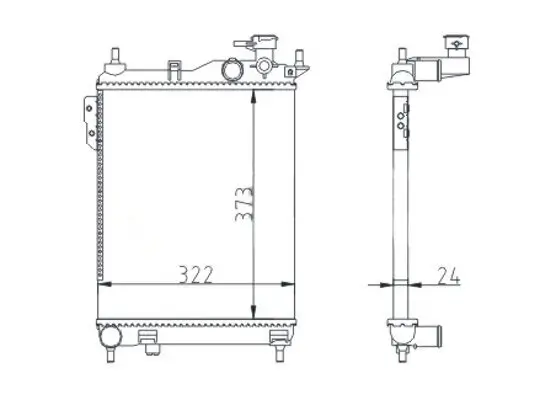 Kühler, Motorkühlung HART 620 252