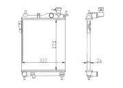 Kühler, Motorkühlung HART 620 252