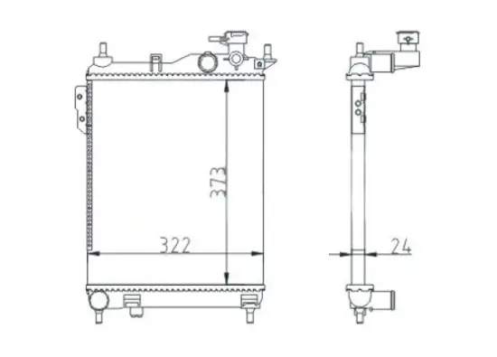 Kühler, Motorkühlung HART 620 252 Bild Kühler, Motorkühlung HART 620 252