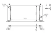 Kühler, Motorkühlung HART 620 604