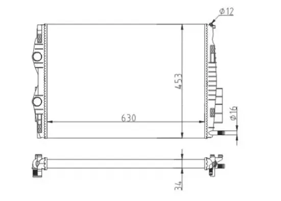 Kühler, Motorkühlung HART 620 606 Bild Kühler, Motorkühlung HART 620 606