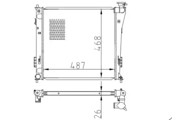 Kühler, Motorkühlung HART 620 723 Bild Kühler, Motorkühlung HART 620 723