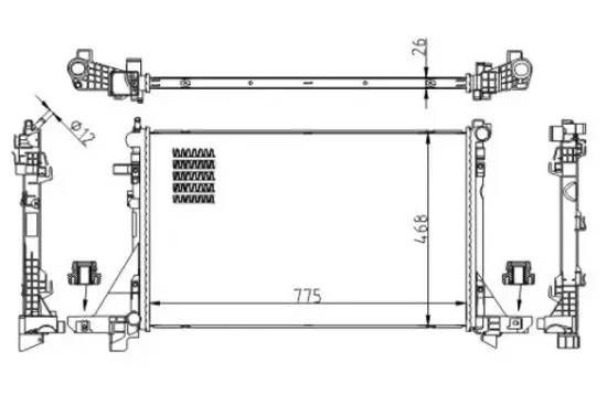 Kühler, Motorkühlung HART 622 081 Bild Kühler, Motorkühlung HART 622 081