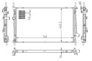 Kühler, Motorkühlung HART 643 015