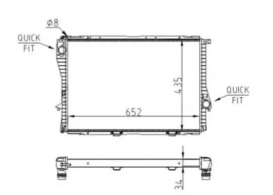 Kühler, Motorkühlung HART 643 016 Bild Kühler, Motorkühlung HART 643 016