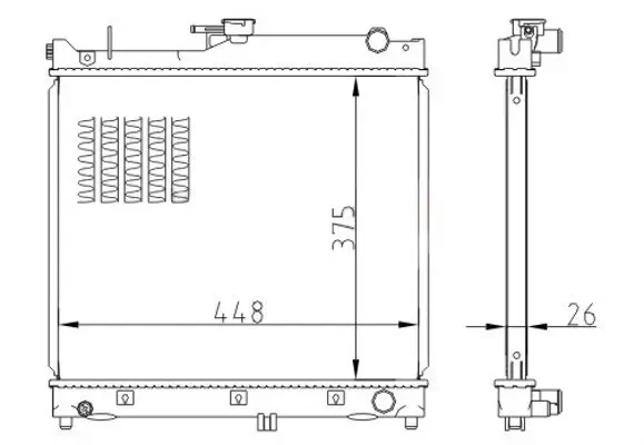 Kühler, Motorkühlung HART 643 020