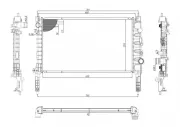 Kühler, Motorkühlung HART 646 020