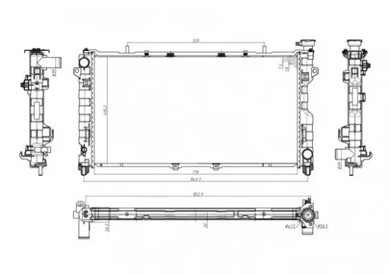 Kühler, Motorkühlung HART 646 023 Bild Kühler, Motorkühlung HART 646 023