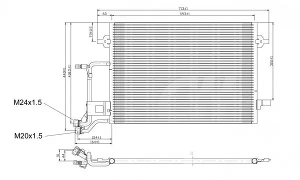 Kondensator, Klimaanlage HART 603 524