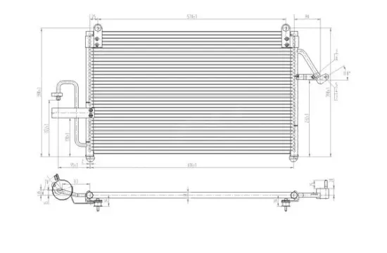 Kondensator, Klimaanlage HART 605 890 Bild Kondensator, Klimaanlage HART 605 890