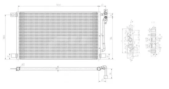 Kondensator, Klimaanlage HART 606 056 Bild Kondensator, Klimaanlage HART 606 056