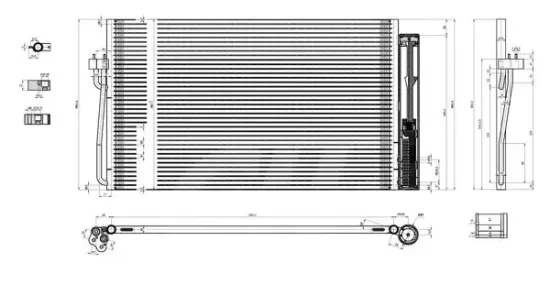 Kondensator, Klimaanlage HART 606 061 Bild Kondensator, Klimaanlage HART 606 061