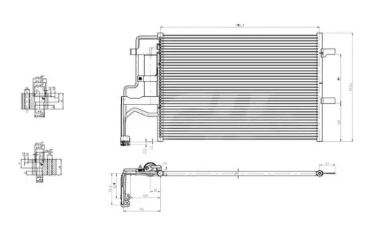 Kondensator, Klimaanlage HART 606 113 Bild Kondensator, Klimaanlage HART 606 113