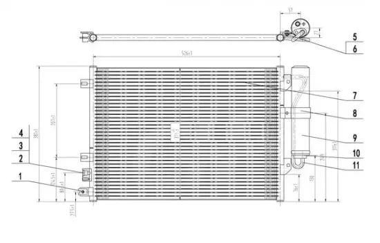 Kondensator, Klimaanlage HART 606 155 Bild Kondensator, Klimaanlage HART 606 155