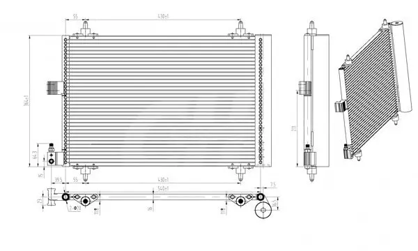 Kondensator, Klimaanlage HART 606 467