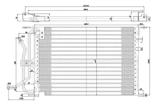 Kondensator, Klimaanlage HART 606 542 Bild Kondensator, Klimaanlage HART 606 542