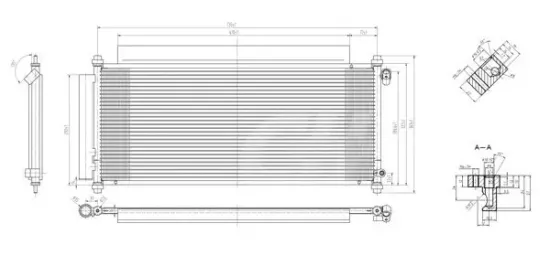 Kondensator, Klimaanlage HART 607 806 Bild Kondensator, Klimaanlage HART 607 806