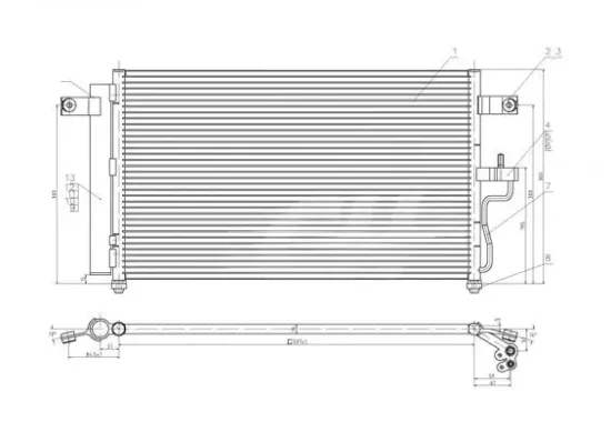 Kondensator, Klimaanlage HART 610 266 Bild Kondensator, Klimaanlage HART 610 266