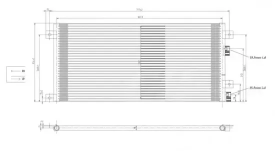 Kondensator, Klimaanlage HART 611 199 Bild Kondensator, Klimaanlage HART 611 199