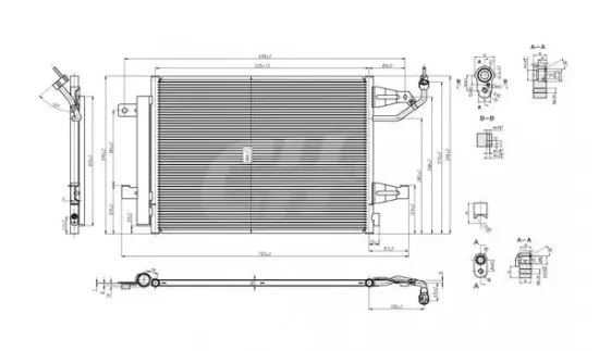 Kondensator, Klimaanlage HART 612 252 Bild Kondensator, Klimaanlage HART 612 252