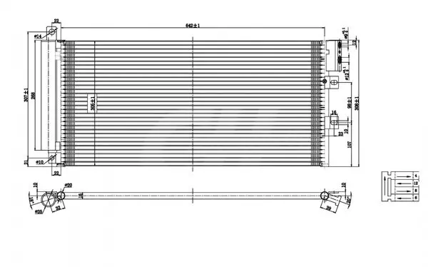 Kondensator, Klimaanlage HART 614 531