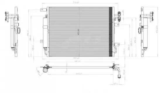 Kondensator, Klimaanlage HART 616 789 Bild Kondensator, Klimaanlage HART 616 789