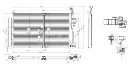 Kondensator, Klimaanlage HART 616 793 Bild Kondensator, Klimaanlage HART 616 793