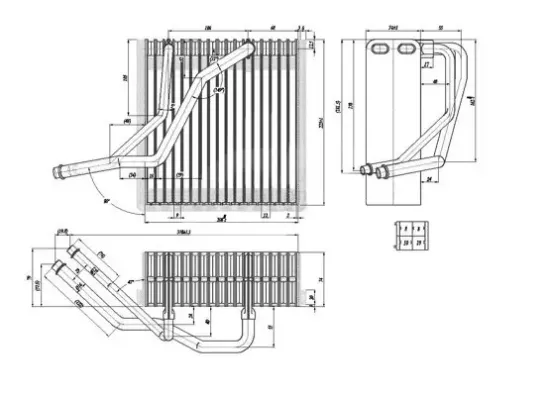 Verdampfer, Klimaanlage HART 642 488 Bild Verdampfer, Klimaanlage HART 642 488