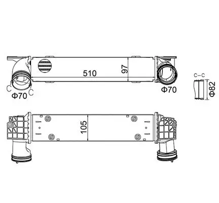 Ladeluftkühler HART 630 290