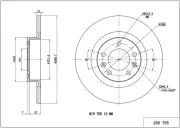 Bremsscheibe Hinterachse HART 256 755