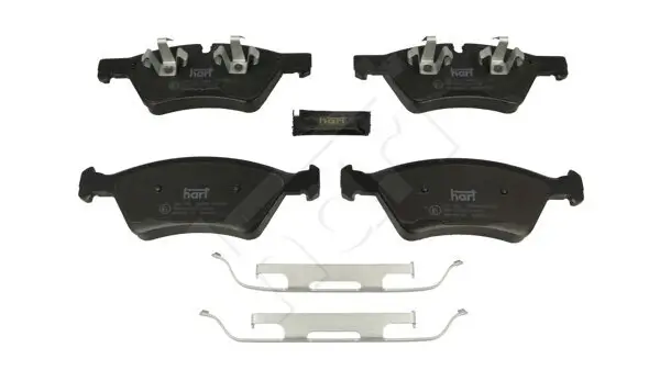 Bremsbelagsatz, Scheibenbremse Vorderachse HART 256 500