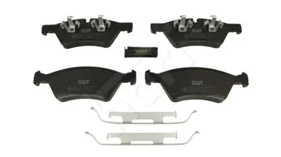 Bremsbelagsatz, Scheibenbremse Vorderachse HART 256 500 Bild Bremsbelagsatz, Scheibenbremse Vorderachse HART 256 500
