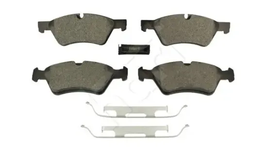 Bremsbelagsatz, Scheibenbremse Vorderachse HART 256 500 Bild Bremsbelagsatz, Scheibenbremse Vorderachse HART 256 500