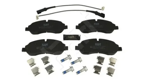 Bremsbelagsatz, Scheibenbremse Vorderachse HART 260 555 Bild Bremsbelagsatz, Scheibenbremse Vorderachse HART 260 555