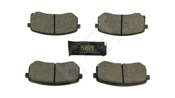 Bremsbelagsatz, Scheibenbremse Hinterachse HART 260 746