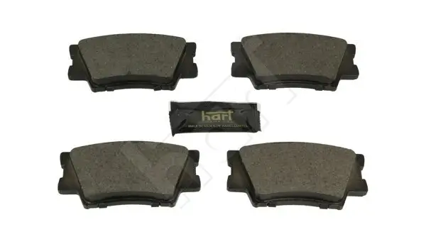Bremsbelagsatz, Scheibenbremse Hinterachse HART 260 748