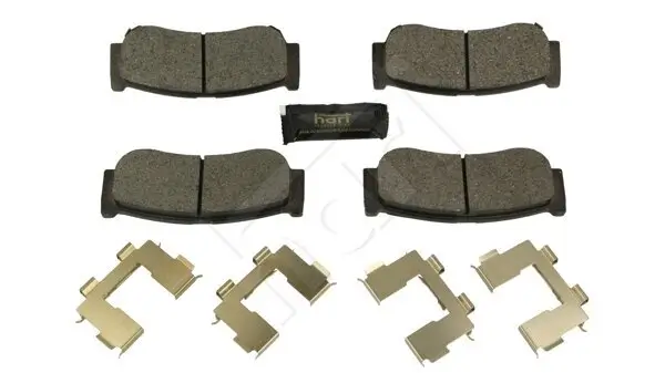 Bremsbelagsatz, Scheibenbremse Hinterachse HART 260 767