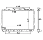 Kühler, Motorkühlung HART 603 680