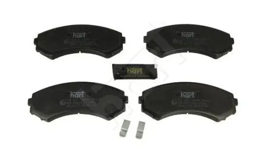 Bremsbelagsatz, Scheibenbremse Vorderachse HART 256 525 Bild Bremsbelagsatz, Scheibenbremse Vorderachse HART 256 525